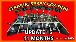 Ultimate Ceramic Spray Coating Test UPDATE 15 - 20 products compared - 11 MONTH UPDATE  MORE FAIL?