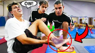 I Got HURT Doing A Gymnastics Challenge…