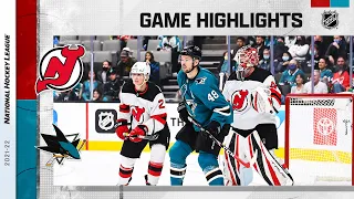 Devils @ Sharks 11/06/21 | NHL Highlights