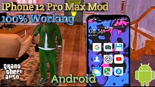 How To Add Phone Mod In Gta Sa Android | Phone Mod For Gta Sa Android | Gta Sa IPhone 12 mod.