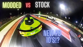 C8 Corvette vs C8 Corvette (BOLT ONS) Drag Race