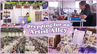 Preparing & Planning for a big Artist Alley 🌱 MCM London Comic Con '23 Studio Vlog