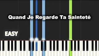 Quand Je Regarde Ta Sainteté | EASY PIANO TUTORIAL BY Extreme Midi