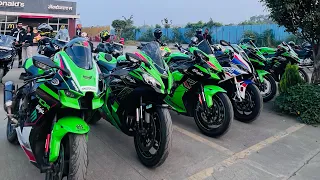 Ab maza Aane laga hai zx10R pe  |ZX10R VS ZX10R vs S1000RR | Crazy Sunday Ride🤪