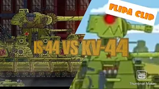 IS-44 vs KV-44(my first flipa clip animation)