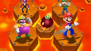 Mario  Party 3DS - Gentlemen's Battle - Mario vs Luigi vs Wario vs Waluigi