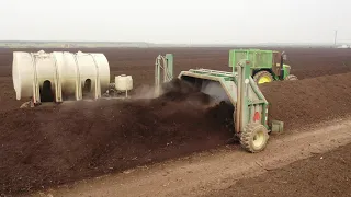 Aeromaster PT-170 Compost Turner and WT-3000 four (4) wheel steer water wagon by Midwest Bio-Systems