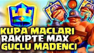 8000 Kupa İçin Oynarken Maks Seviye Güçlü Madenci Karşıma geldi😳🏆 #clashroyale