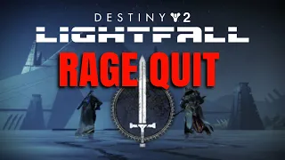 RAGE QUIT - Legend Defiant Battlground: EDZ | Destiny 2 Lightfall