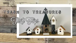 Trash to Treasure || Thrift Flips ||  Making Over Thrifted Finds for Profit