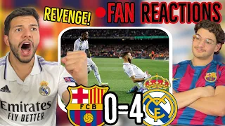 🚨EL CLASICO LIVE FAN REACTION: Real Madrid DESTROY Barcelona 4-0 to reach COPA DEL REY FINAL!