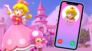 LLAMADA con la PRINCESA PEACHES 💗😱 📞| Te necesita para gobernar su reino 🙌