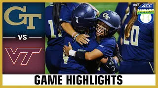 Georgia Tech vs. Virginia Tech Game Highlights | 2024 ACC Softball Championship (2nd Round)