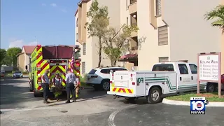 Fire rescue takes 2 people to hospital after fire sparks in Kendall apartment