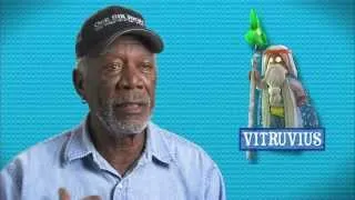 The Lego Movie: Morgan Freeman "Vitruvius" On Set Movie Interview | ScreenSlam