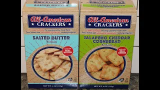 All-American Crackers: Salted Butter Crackers & Jalapeño Cheddar Cornbread Crackers Review