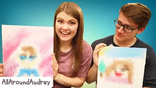 Finger Paint Portrait Challenge With My Boyfriend