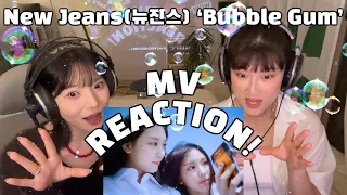 [ENG SUB] NewJeans(뉴진스) - 'Bubble Gum' MV REACTION l 팡팡 터지는 뉴진스만의 Y2K 감성!