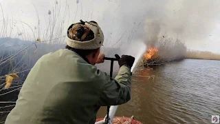 Поджоги вблизи границ Астраханского государственного заповедника продолжаются!