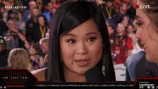 Kelly Marie Tran Rose interview - Star Wars The Last Jedi Red Carpet World Premiere