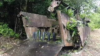 WW2 remains - planes and landing craft in Peleliu and Airai, Palau