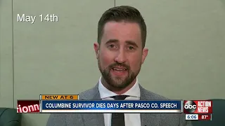 Days after local talk on drug addiction, Columbine survivor dies