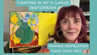 Sketchbook Ideas | making art for yourself | Paint with Me #artprocess #sketchbooktour #acrylicart