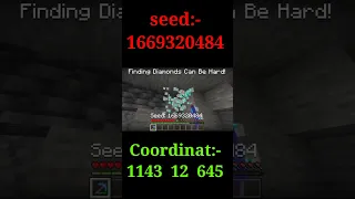 Repeating seed with unlimited Diamonds 💎 ||  Insane Seeds In Minecraft Bedrock! (broken) #6