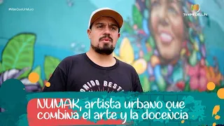 NUMAK, artista urbano que combina el arte y la docencia [Más que un muro] Telemedellín