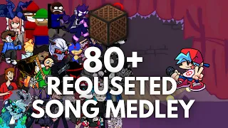 80+ Requested FNF Song Minecraft Note Block Medley! | Triple Trouble and Many More!