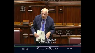 Question time Camera, il Ministro Nordio risponde all'interrogazione dei deputati Lupi e altri