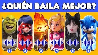 Adivina el personaje por su DANZA #6| ¿Quién baila mejor? Elemental, Wednesday, Mario, M3gan, Sing 2