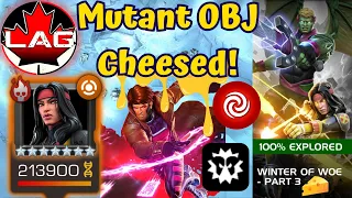 Woe Dani X-Magica Mutant Objective CHEESED! Gambit Stun Lock Big OP! Free Solo! Full Guide! - MCOC