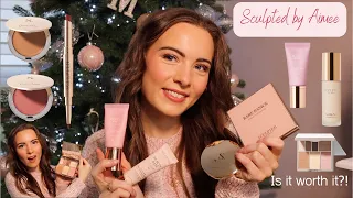 Full Face of Sculpted by Aimee ~ Satin Silk Longwear Foundation Review & Wear Test | Molly Jo