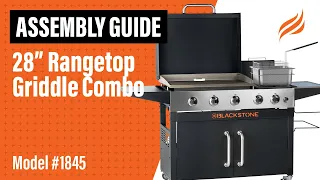 28" Rangetop Griddle Combo Assembly Instructions | Model #1845 | Blackstone