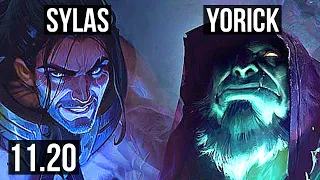 SYLAS vs YORICK (TOP) | 8 solo kills, 400+ games | NA Diamond | v11.20