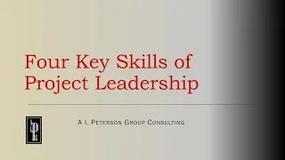 Four Key Skills of a Project Leader