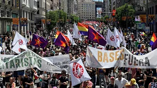 Tausende protestieren in Madrid gegen anstehenden Nato-Gipfel | AFP
