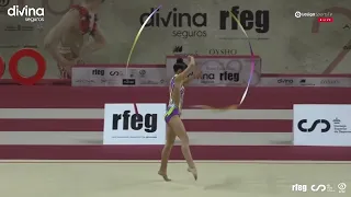 Lorena Cobos (Rítmica Ros, CLM) INFATIL 2011 CINTA 🥈Nacional Base Individual GR 2023