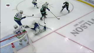 Demko makes some snow angels