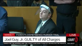 Joel Guy Jr. sentenced to LIFE IN PRISON for the murder and dismemberment of his parents