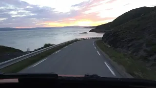 Roadtrip Finnmark. Dashcam Ifjord Lebesby