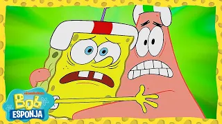 ¡Patricio y Bob Esponja se convierten en niñeros! | Bob Esponja en Español