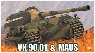 VK 90.01 (P) & Maus • WoT Blitz Gameplay