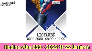 Hodina vlka 259 - 2022-11-22 listáreň