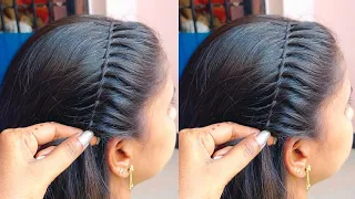Unique Dazzling Hairstyle for girls|Most Beautiful bridal Hairstyle tutorial| #hairstyles #trending