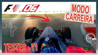 F1 2006 PS3 Championship Modo Carreira Difícil EP 02 - E COMEÇAM OS TESTES NA TORO ROSSO!!