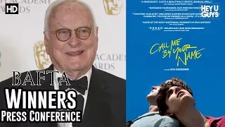 James Ivory Best Adapted Screenplay BAFTA Press Conference - Call Me By Your Name