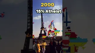 Atheist population in Europe 2023 #viral #trending #atheism #europe #uk #france #shorts #religion