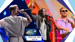 Free European Song Contest 2021 Top 16 #FreeESC